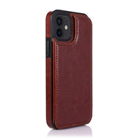 Retro Leather Multi Card Holder Wallet Case For iPhone 13 12 11 Series