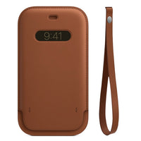 iphone 12 pro max leather pouch