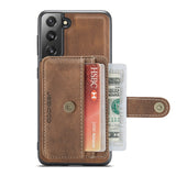 Luxury Magnetic Safe Leather Wallet Case For Samsung Galaxy S22 Ultra Plus S21FE