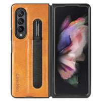 PU Leather Case With S Pen Slot for Galaxy Z Fold 3