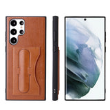 Card Slot Leather Kickstand Case For Samsung Galaxy S23 S22 S21 Ultra Plus