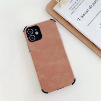 Simple Suede Cloth Phone Cases For iphone 12 11 Series