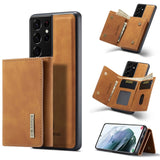 Magnetic Flip Leather Case with Detechable Wallet Card For Samsung Galaxy S23 S22 S21 Ultra Plus