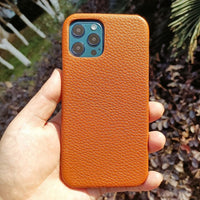 Full Grain Genuine Leather Cover For iPhone 12 11 Series