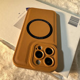 Silicone Leather Magsafe Wireless Charging Case for iPhone 14 13 12 series