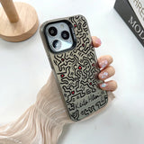 Creative Street Artistic Painting Hard TPU Case for iPhone 15 14 13 12 series