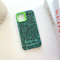 Creative Street Artistic Painting Hard TPU Case for iPhone 15 14 13 12 series