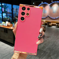 Luxury Plating Matte Shockproof Case for Samsung S22 S21 S20 Ultra Plus FE