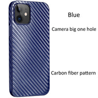 Frosted Ultra Thin Plastic Protective Carbon Fiber Case For iPhone 12 Series