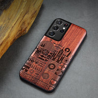 Carveit 3D Carved Wooden Case For Samsung Galaxy S21 Ultra Plus