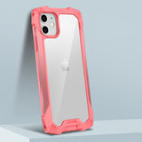 Fashion Transparent Shockproof Liquid Silicone Bumper Case for iPhone 11 Series