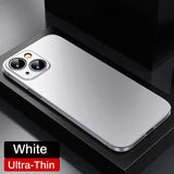 Ultra Thin Soft PP Matte Hard Back Translucent Clear Slim Case For iPhone 15 14 13 12 series