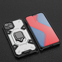 New Transparent Ring Stand Shockproof Armor Case for iPhone 13 12 11 Series