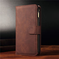 Luxury Zipper Leather Flip Case For Oneplus Smartphone
