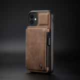 Luxury Retro Fashion Leather Zipper Wallet Flip Case For iPhone 13 Series