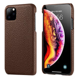 Full Grain Genuine Leather Cover For iPhone 12 11 Series