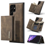 2 In 1 Magnetic Wallet Card Slot Holder Kickstand Leather Case For Samsung Galaxy S24 S23 S22 S21 Ultra Plus