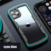 Anti drop Silicone Transparent Protective Phone Case for iPhone 12 11 XS Series