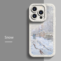 Sunflower Art Painting Soft Cases For iPhone 14 13 12 series