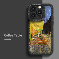 Sunflower Art Painting Soft Cases For iPhone 14 13 12 series