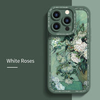 Sunflower Art Painting Soft Cases For iPhone 14 13 12 series