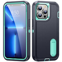 Heavy Armor Shockproof Case with Metal Bracket for iPhone 14 13 12 series