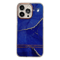 Golden Marble Plating Anti slip Case for iPhone 13 12 11 Series