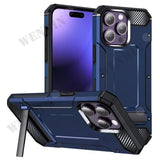 Military Grade Protective Durable Slim TPU Case With Fold Bracket For iPhone 15 14 13 12 series