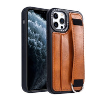 PU Leather Wrist Strap Card Pocket Wallet Case for iPhone 14 13 12 series