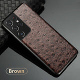 Premium Leather Case For Samsung S23 S22 S21 Ultra Plus