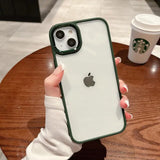 Luxury Shockproof Armor Soft Bumper Hard Acrylic Clear Case For iPhone 15 14 13 series