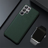 Luxury Ultra Thin Carbon Fiber Matte Case For Samsung S23 S22 S21 Ultra Plus