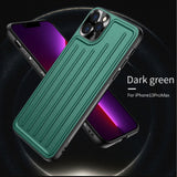 Leather Metal Camera Protector Shockproof Case For iPhone 13 12 11 Series