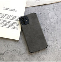 Simple Suede Cloth Phone Cases For iphone 12 11 Series