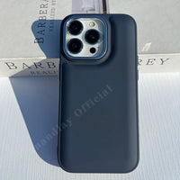 Black Blue Soft Silicone Case for iPhone 15 14 13 12 series