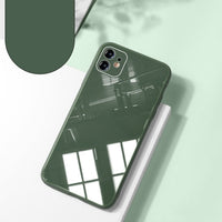 Liquid Silicone Tempered Glass Full Camera Protect Case For iPhone 11 Series