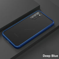 Translucent Soft Edge Matte Hard Plastic Back Cover Shockproof Case For Galaxy Note 20 S20 Series
