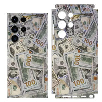 Dollars Decal Skin Back Protector Film Cover Money Design 3M Wrap Matte Stickers for Samsung Galaxy S23 S22 Ultra Plus