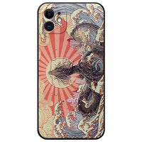 3D Embossed Dragon Phoenix Soft Shockproof Cover for iPhone 12 11 Series