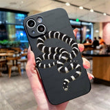 Luxury Snake Pattern Case For iPhone 14 13 12 series