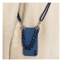 Crossbody Lanyard Necklace Marble Chain Silicone Case for iPhone 12 Series