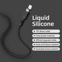 Liquid Silicone Fast Data Charging USB Cable For iPhone 12 11 Pro Max