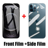 Clear Front Back Side Hydrogel Film for iPhone 13 12 11 Pro Max Mini