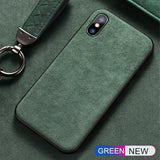Luxury Business Soft Suede Fur Leather Plush Protective Case for iPhone 12 Series