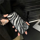 Hollow Heat Dissipation 3D Matte Striped Case for iPhone 14 13 12 series