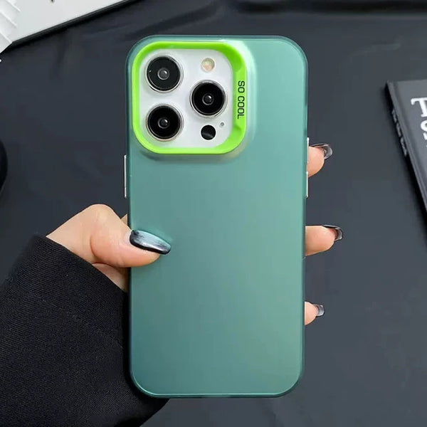 Luxury Matte Shockproof Bumber Solid Color Soft TPU Case For iPhone 15 14 13 12 series