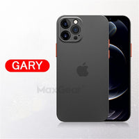 Ultra Thin Matte Color Shockproof Soft Case For iPhone 12 11 Series