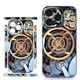 Futuristic Honeycomb Decal Skin 3M Wrap Dazzling Sticker Protector for iPhone 15 14 13 12 series