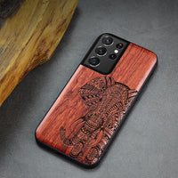 Carveit 3D Carved Wooden Case For Samsung Galaxy S21 Ultra Plus