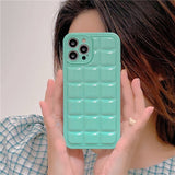 3D Square Cube Silicone Case for iPhone 14 13 12 series